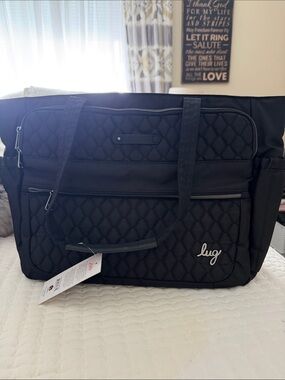 lug Calypso Quilted Tote Bag Black